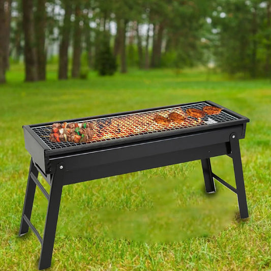 Portable Barbecue Grill Pits made of Stainless Steel (Large)